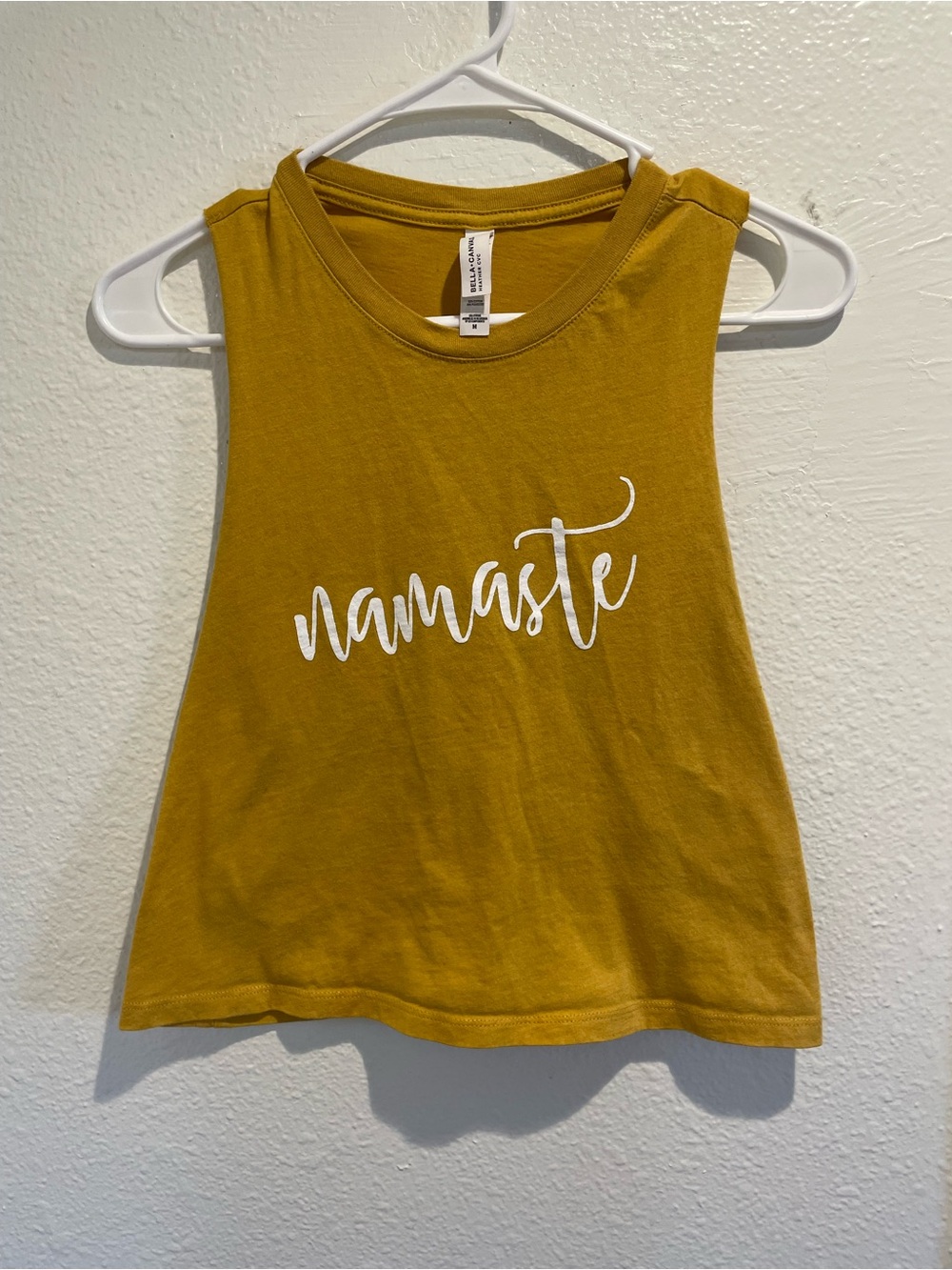🧘‍♀️Bella+Canvas "Namaste" Yoga Studio Muscle Crop Tank M 👑